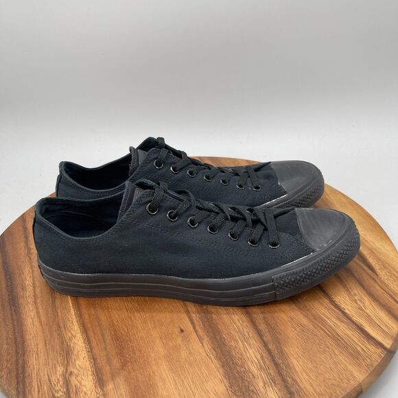 Converse All Star Low Shoes Mens Size 12 Triple Black Casual Skate Sneakers
